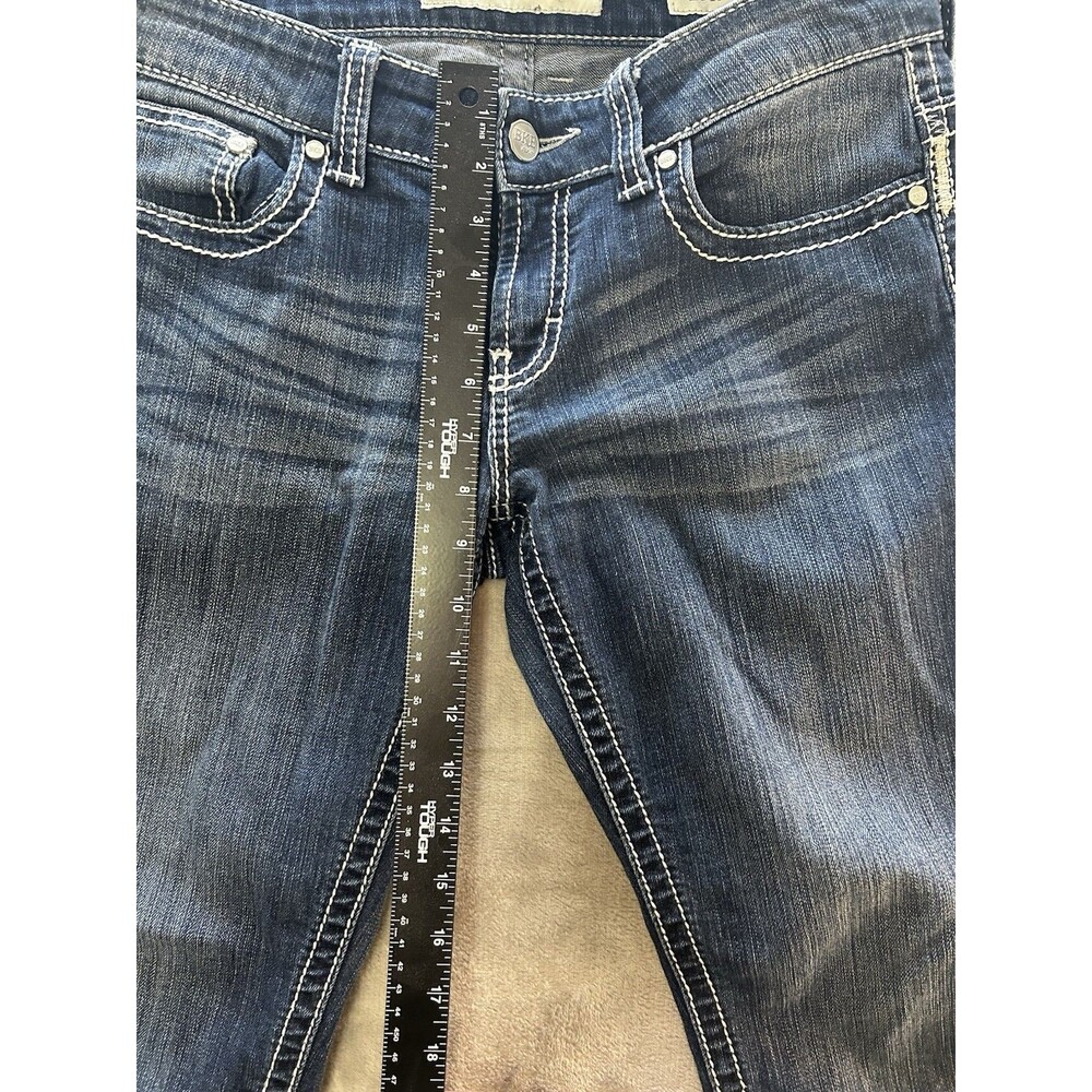 BKE Women's Payton Jeans Mid-Rise, Straight Leg, Denim Size 28 Regular - Picture 2 of 11